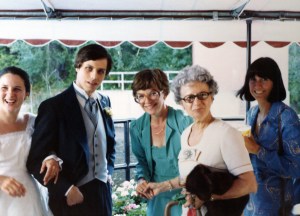 The couple with Mom, Nana and StepMom